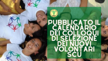 Calendario per le selezioni dei nuovi volontari di Servizio Civile Universale